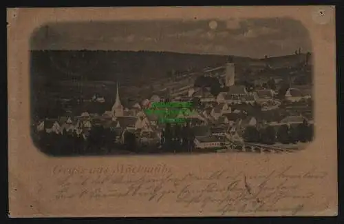 148279 AK Möckmühl 1898 Mondscheinkarte Panorama