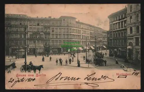 148330 AK Berlin Moritzplatz 1900 v Geschäfte Destillation Piano Fabrik Färberei