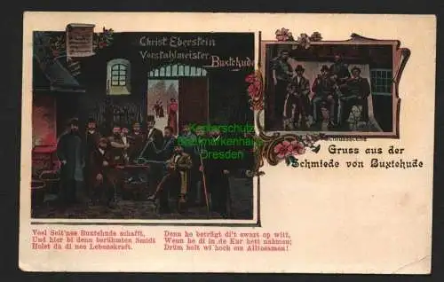 136657 AK Schmiede von Buxtehude Vorstahlmeister Christ. Eberstein um 1910