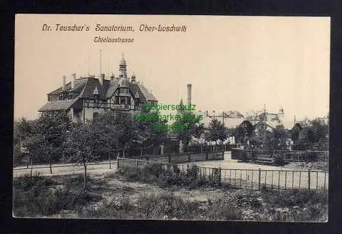 131669 AK Dresden Ober Loschwitz Thielaustrasse Dr. Teuschers Sanatorium um 1910