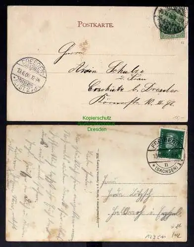 123511 2 AK Freiberg Gerberschule 1903 Krankenhaus Fotokarte 1930