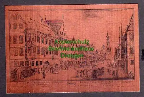 119799 AK Augsburg Augspurg Metallkarte Markt