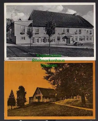 119714 2 AK Clausthal-Zellerfeld Hotel Schützenhaus Hubhaus Polsterberg 1942