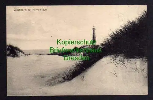 119609 AK Hörnum Sylt Leuchtturm um 1910