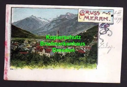 119331 AK Meran Merano 1899 Panorama Italien