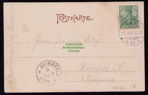 165917 AK Leipzig 1901 Bahnhöfe