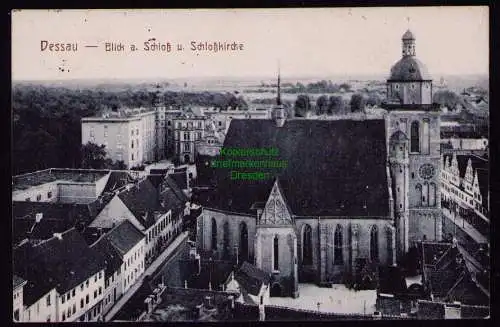 165852 AK Dessau 1922 Blick auf Schloß und Schloßkirche