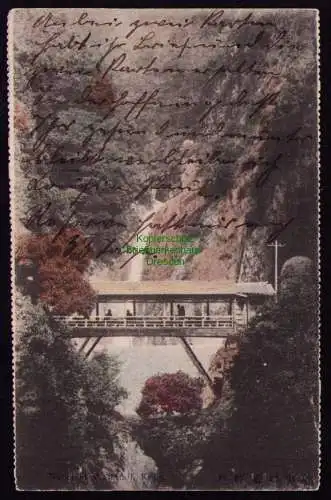 165881 AK Japan Nunobiki Waterfall Wasserfall 1906 K. Marine Schiffspost MSP 43