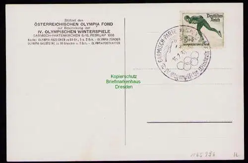 165934 AK Garmisch-Partenkirchen Östereichischer Olympia Fond 1936 Winterspiele