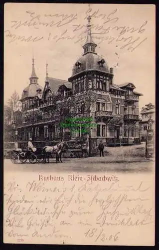 165774 AK Dresden Kleinzschachwitz Kurhaus 1906