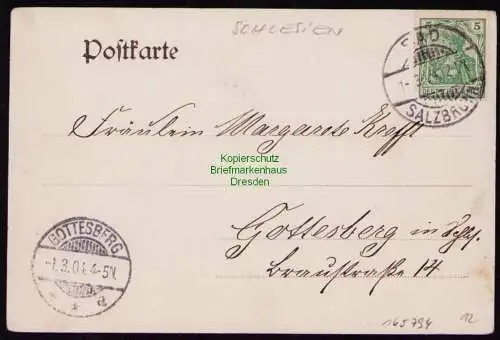 165794 AK Schloss Fürstenstein bei Bad Salzbrunn 1904 Zamek Ksiaz