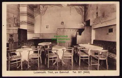 162030 AK Tilsit 1930 Sowetsk Kaliningrad Luisencafe am Bahnhof