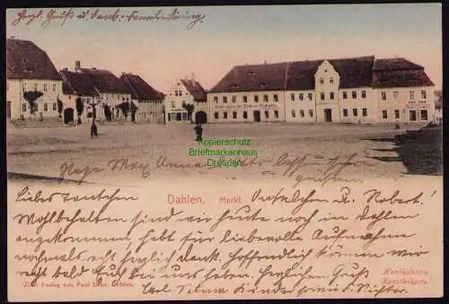 165835 AK Dahlen Markt 1905 Buchdruckerei der Dahlener Nachrichten