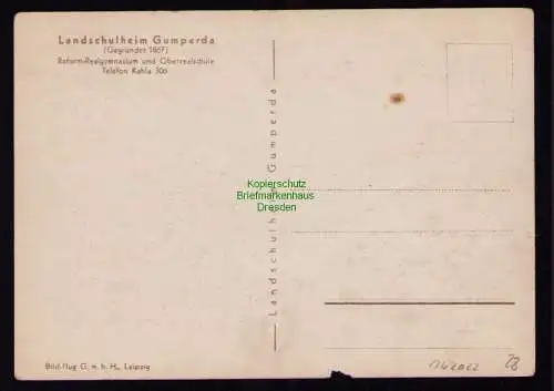 162022 AK Gumperda Thüringen Fliegeraufnahme um 1935 Landschulheim Gymnasium