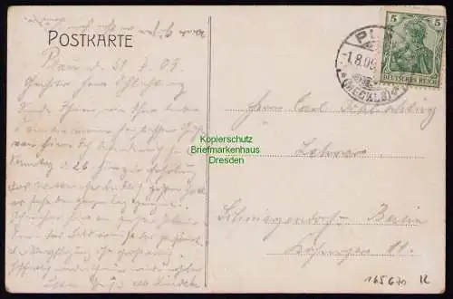 165670 AK Plau i. Mecklenburg 1909 Sommerfrische Wlafheim H. Niemann