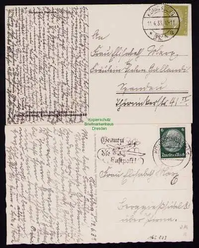 165829 2 AK Königsberg i. Pr. 1933 Schlossteich  mit Schloss Rosengarten 1939