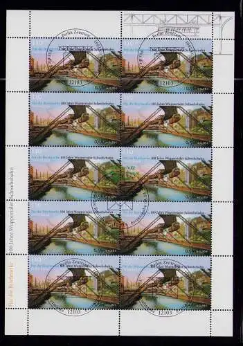 B18896 Deutschland 2171 2001 Mi. Zehnerbogen gestempelt / ** Für die Briefmarke