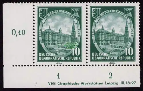 DDR DV 3661 524 ** 750 Jahre Dresden Neubauten am Altmarkt 1956