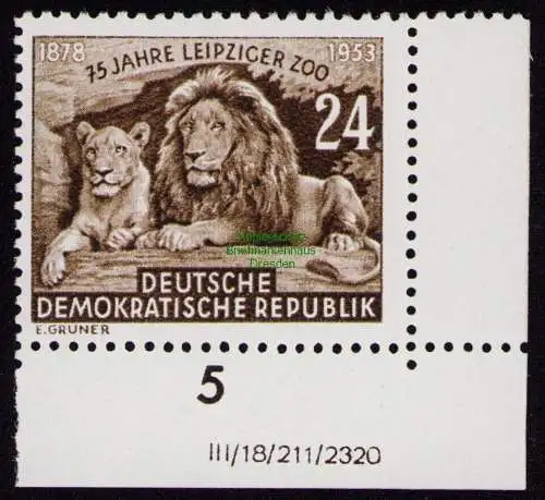 DDR DV 3608 397 DZ ** Leipziger Zoo 1953