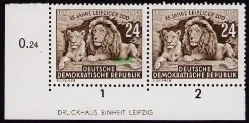 DDR DV 3607 397 DV ** Leipziger Zoo 1953