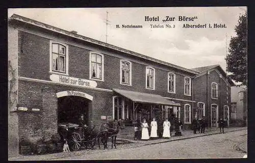 79175 AK Albersdorf i. Holstein 1911 Hotel zur Börse H. Nottelmann Paulsen