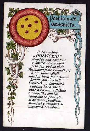 76683 AK Královské Vinohrady 1907 Posvicenska dopisnicka Königliche Weinberge