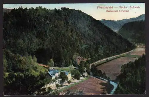 60141 AK Kirnitzschtal Sächsische Schweiz 1926 Restaurant Forsthaus