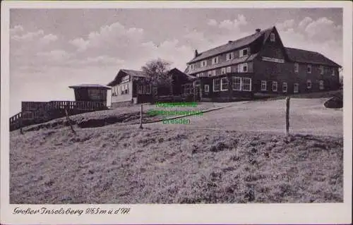 171480 Ansichtskarte Großer Inselsberg 1953 Berggasthof Stöhr seit 1899