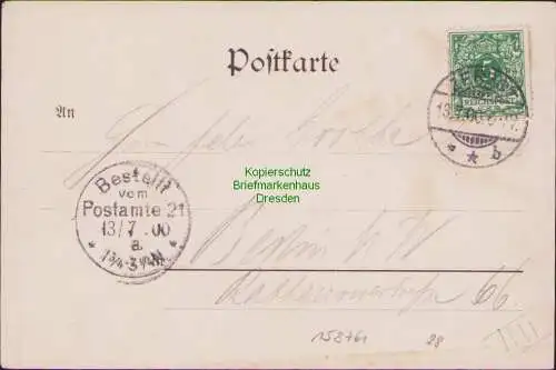 158761 AK Zerbst 1900 Moltke Denkmal