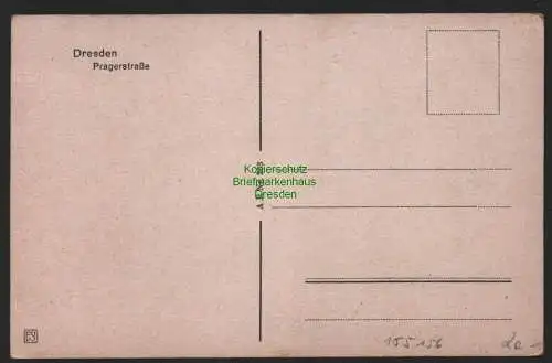 155156 AK Dresden Pragerstraße Dresdner Feuerversicherung um 1925