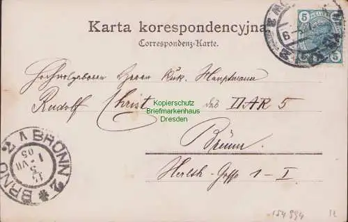 154994 AK Wawel Kathedrale Krakau 1905