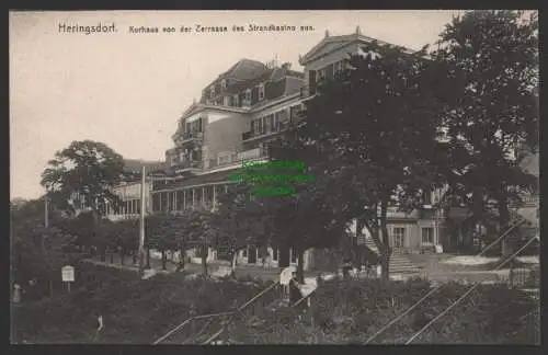 154421 Ansichtskarte Heringsdorf um 1910 Kurhaus von der terasse des Strandkasino aus