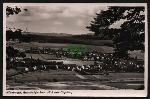 150666 Ansichtskarte Altenbergen über Gotha Blick vom Ziegelberg Landpoststempel 1940