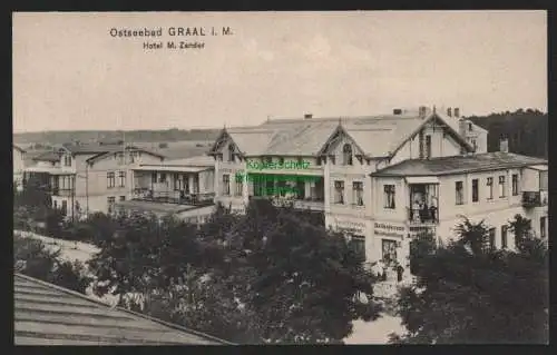 148999 Ansichtskarte Ostseebad Graal i. M. Rerik 1908 Hotel M. Zander Delikatessen Weinhand