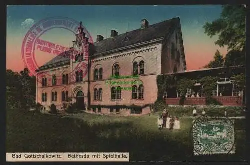 148855 AK Bad Gogalkiwitz Gottschalkowitz 1920 Bethesda mit Spielhalle