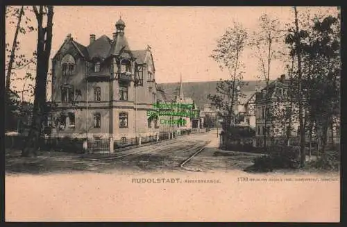 147565 AK Rudolstadt Annastrasse Große Villa um 1900