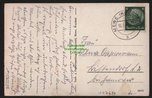 147630 AK Mewe Weichsel Gniew Westpreußen 1941