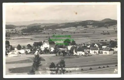 145986 AK Giersdorf im Riesengebirge Fotokarte Talblick 1943