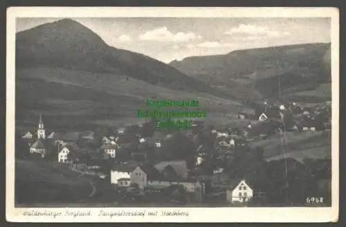 142148 Ansichtskarte Waldenburger Bergland Langwaltersdorf mit Storchberg um 1920