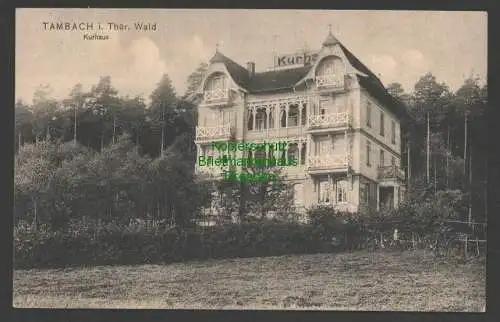 140951 Ansichtskarte Tambach Thür. Wald Kurhaus 1910