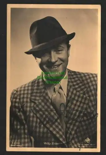 140812 Ansichtskarte Ross Verlag original Autogramm Willy Fritsch um 1940