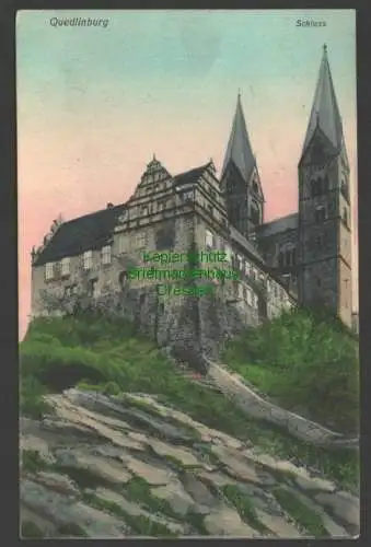 140912 Ansichtskarte Quedlinburg Schloss um 1910