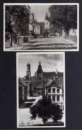 130047 2 AK Biberach an der Riß Ulmer Tor 1931 Ritzbrücke 1937