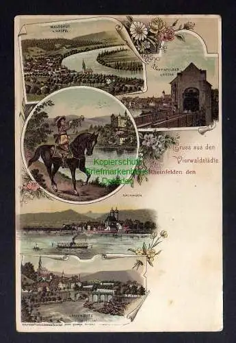 129568 AK Rheinfelden Baden Litho um 1900 Säckingen Lauffenburg Waldshut