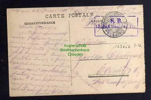 129652 AK Arlon Rue de Luxembourg 1915 Feldpost