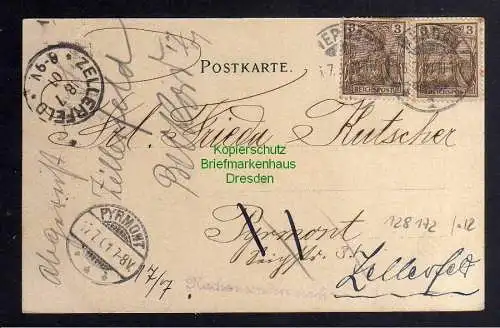 128172 AK Werdau Kaiserl. Postamt Villa Schmelzer 1901