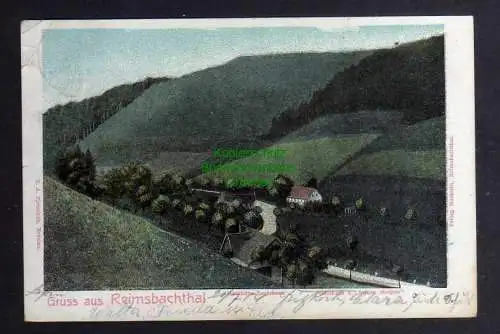 128166 AK Reimsbachthal 1904 Wüstergiersdorf Gasthaus z. frohen Morgen