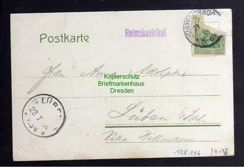 128166 AK Reimsbachthal 1904 Wüstergiersdorf Gasthaus z. frohen Morgen