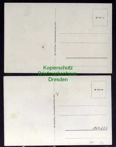 121273 2 AK Pressig mit Rauhen Berg Frankenwald um 1940