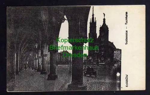 121333 AK Krakau Krakow K. u. K Militärzensur 1915 Zensuriert Bahnpostamt Sukien